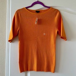 NWT Ann Taylor shirt in yellow orange color